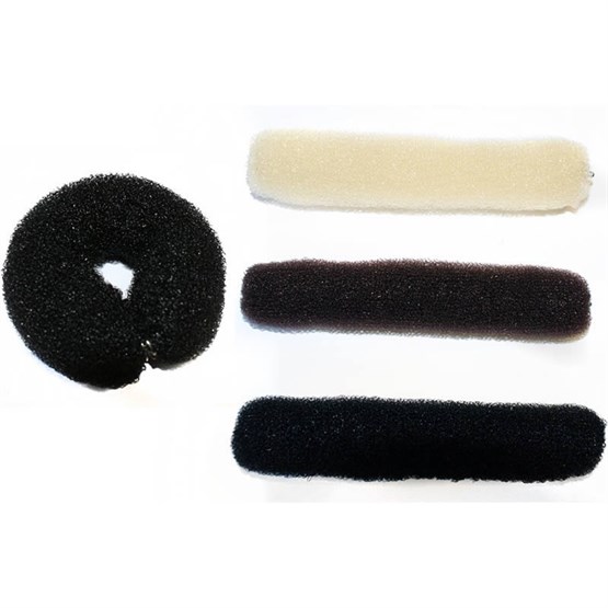 Hair Tools Hair Bun Roll (Long) - Dark (Black)