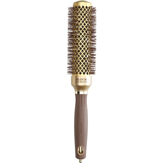 Olivia Garden Expert Blowout Speed Wavy Bristles Gold & Brown 35mm