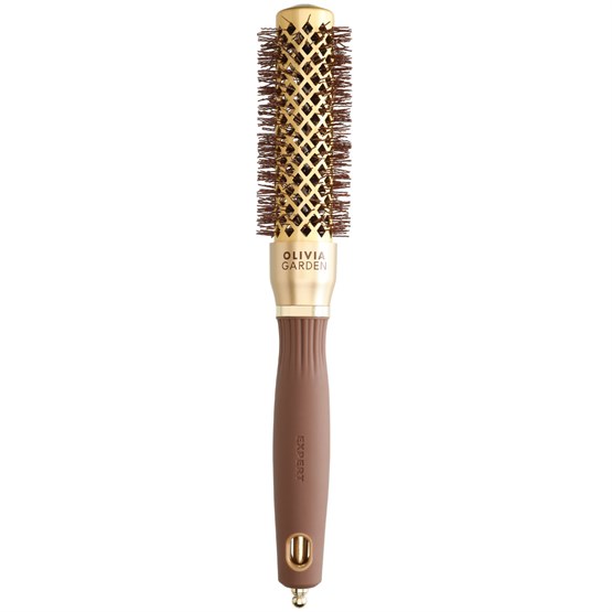 Olivia Garden Expert Blowout Shine Wavy Bristles Gold & Brown 25mm