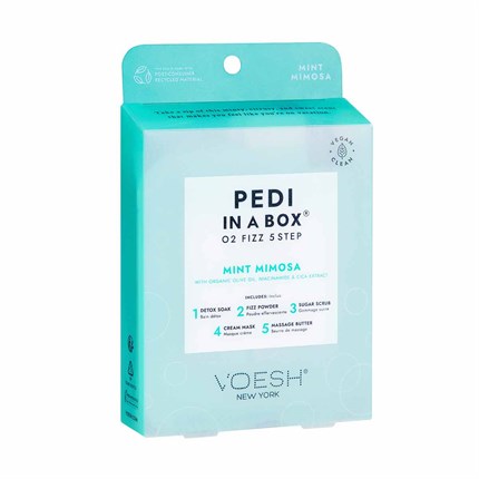 Voesh 5 Step Pedi In A Box O2 Fizz - Mint Mimosa