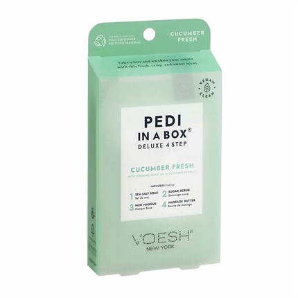 Voesh 4 Step Pedi In A Box - Cucumber Fresh