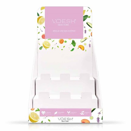 Voesh Counter Top 3 Tier Pedi Display Stand