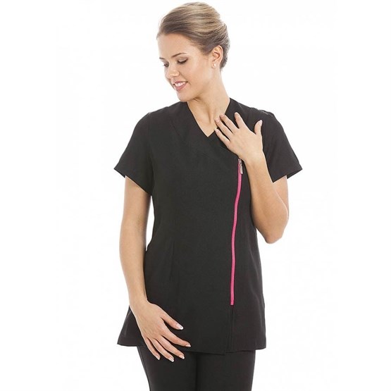 Gear Miami Tunic Black Pink Zip - Size 14