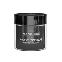 The Manicure Company Coloured Acrylic 25g - Pure Black