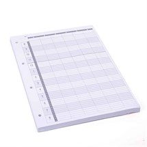 Agenda Loose Leaf Refill (6 Assistant) 4 Hole x100