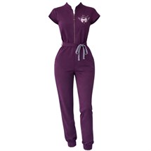 Angel-Bow Jenna Burgundy Jumpsuit