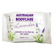 Australian Bodycare Lavender Wipes 24pk