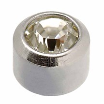 Caflon Stainless Regular Bezel Set Birthstone - April