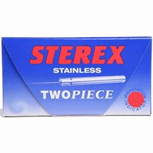 Sterex Two Piece Disposable Needles Regular Stainless Steel (Pack 50) - F10S