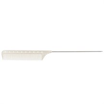 Y.S. Park White Extra Long Pin Tail Comb YS-122