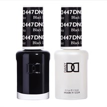 DND Duo Gel & Nail Polish Set 2x 15ml - Licorice #447