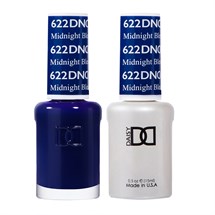 DND Duo Gel & Nail Polish Set 2x 15ml - Midnight Blue #622