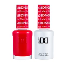 DND Duo Gel & Nail Polish Set 2x 15ml - Red Mars #638