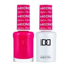 DND Duo Gel & Nail Polish Set 2x 15ml - Barbie Pink #640