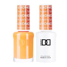 DND Duo Gel & Nail Polish Set 2x 15ml - Pumpkin Spice #654