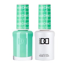 DND Duo Gel & Nail Polish Set 2x 15ml - Sweet Pistachia #668