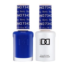 DND Duo Gel & Nail Polish Set 2x 15ml - Berry Blue #734