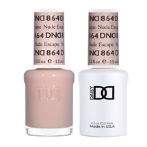 DND Duo Gel & Nail Polish Set 2x 15ml - Nude Escape #854