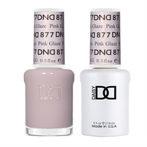 DND Duo Gel & Nail Polish Set 2x 15ml - Pink Glaze #877