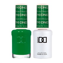 DND Duo Gel & Nail Polish Set 2x 15ml - Divine Green #790