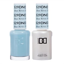 DND Duo Gel & Nail Polish Set 2x 15ml - Blue River, OR #529