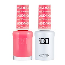 DND Duo Gel & Nail Polish Set 2x 15ml - Pink Watermelon #645