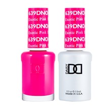 DND Duo Gel & Nail Polish Set 2x 15ml - Exotic Pink #639