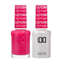 DND Duo Gel & Nail Polish Set 2x 15ml - Hot Raspberry #557