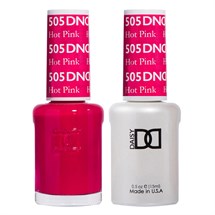 DND Duo Gel & Nail Polish Set 2x 15ml - Hot Pink #505