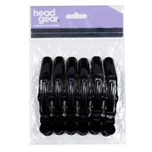 Head-Gear Krock Clips - Black Pk6