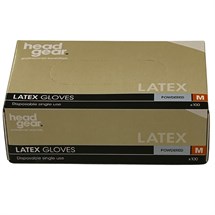 Qualatex Latex Disposable Powdered Gloves Box 100