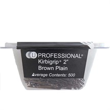 LJ Professional Hairpins - Brown Plain 2 Inch