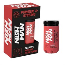 Nishman Hair Styling Mattifying Volume Powder Wax 20g - P1 Flaming