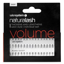 Salon System Naturalash Individual Lashes Black - Short (Volume)