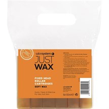 Salon System Just Wax Roller Refill Soft Wax - Large Head (6x 100ml Cartridges)