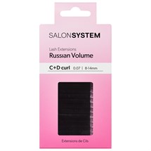 Salon System Marvelash Russian 0.07 C & D Double Layer Assorted - Black