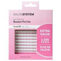 Salon System Lash Extensions - Russian Pro Fan 0.07 D Curl 5D 11mm Extra Value Pack
