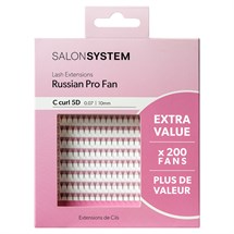 Salon System Lash Extensions - Russian Pro Fan 0.07 C Curl 5D 10mm Extra Value Pack