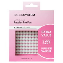 Salon System Lash Extensions - Russian Pro Fan 0.07 C Curl 5D 13mm Extra Value Pack