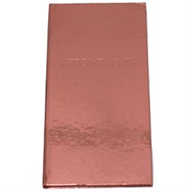 3 Column Appointment Book - Bronze