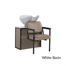 Salon Ambience Madisonwash Unit Upholstered Panels - White Basin