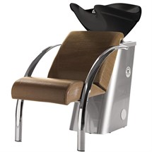 Salon Ambience Dreamwash Washpoint - Chrome Armrests, Black Basin