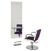 Luca Rossini Motivo Styling Unit + Glass Shelf and Footrest