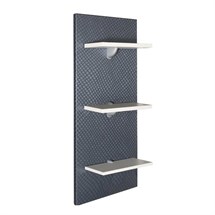 Salon Ambinece Décor Retail Display Panel + White Shelves