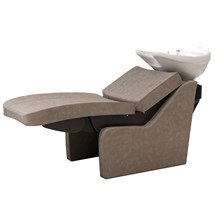 Salon Ambience Paradise Wash Unit - White Basin + Footrest