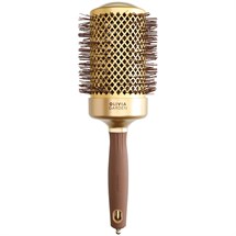 Olivia Garden Expert Blowout Shine Wavy Bristles Gold & Brown 65mm