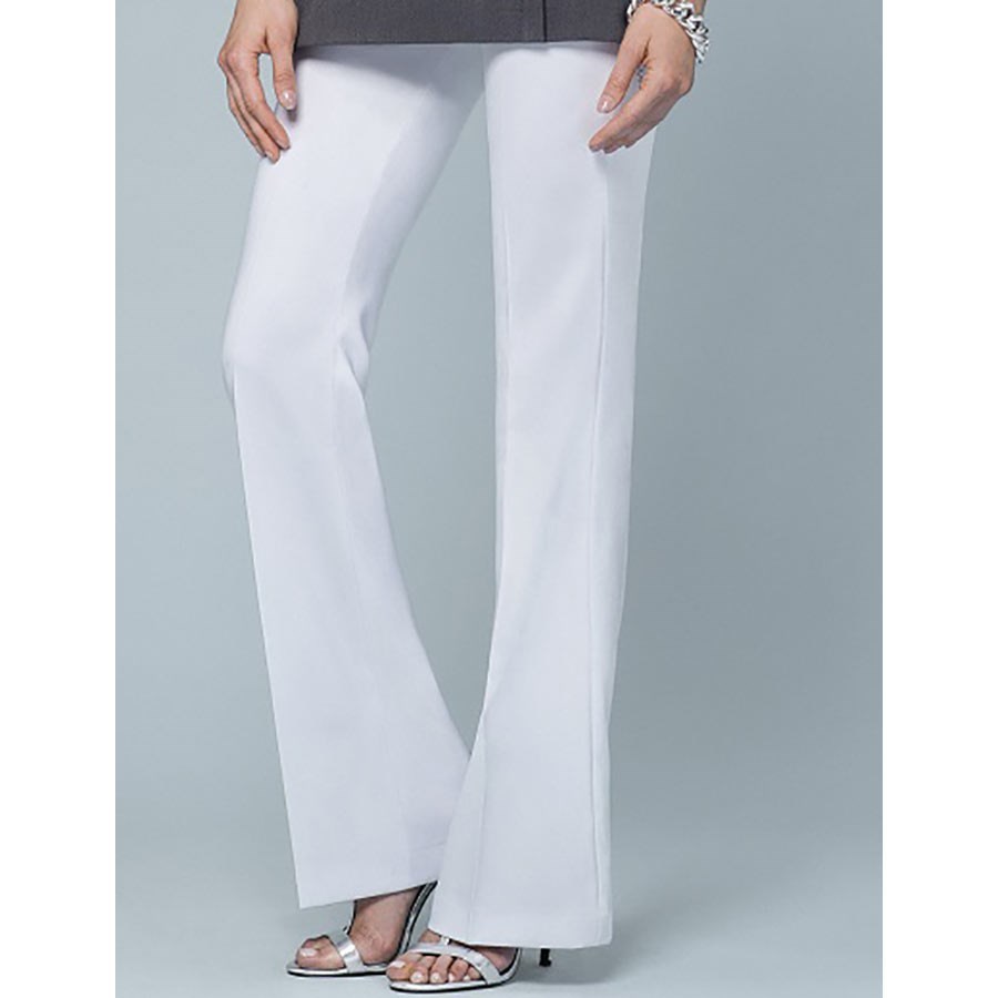 Buttercup Bootleg Trouser (B044) White 