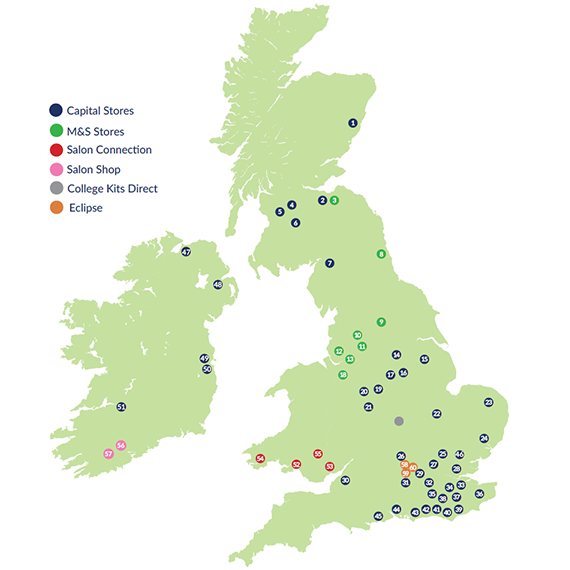 Capital Store Map