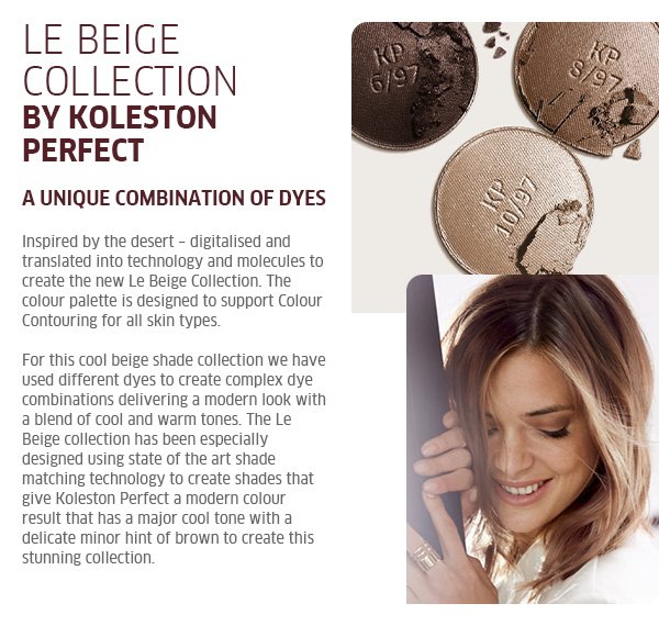 Inspired by the desert - digitalised and translated into technology and molecules to create the new Le Beige collection.