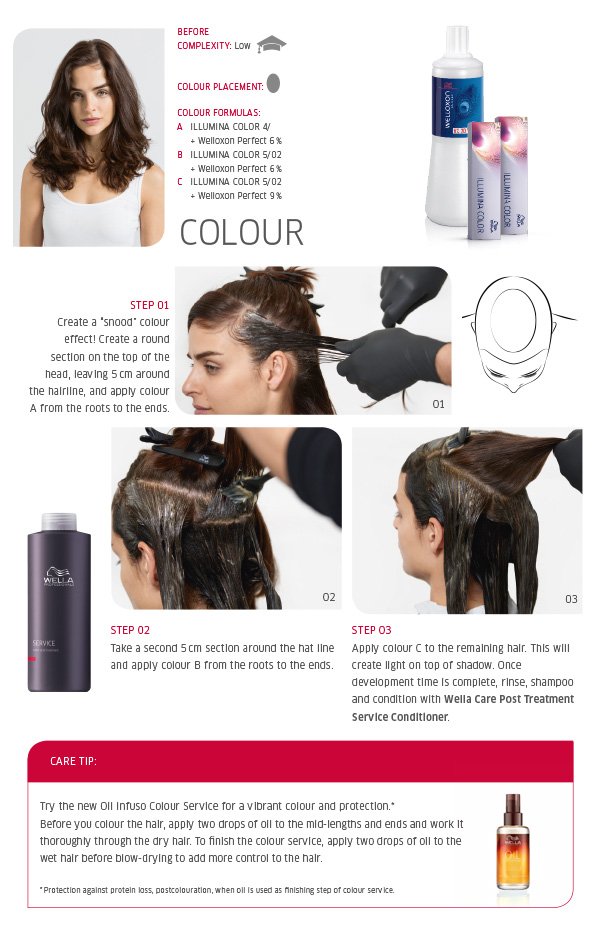 Colour - step by step plus care tip